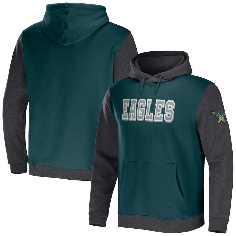 Men 2023 NFL Philadelphia Eagles green Sweatshirt style 2